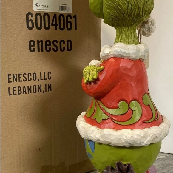COPY - 20” Jim shore sneaky grinch statue arm folded - Picture 3 of 4